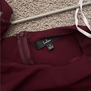 Lulus Maroon Dress Size S
